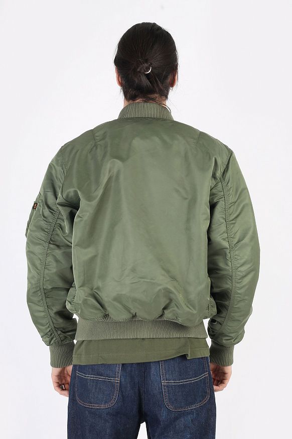 Мужская куртка Alpha Industries x Play Boy MA-1 Flight Jacket (CJP51502C1-sage) - фото 6 картинки