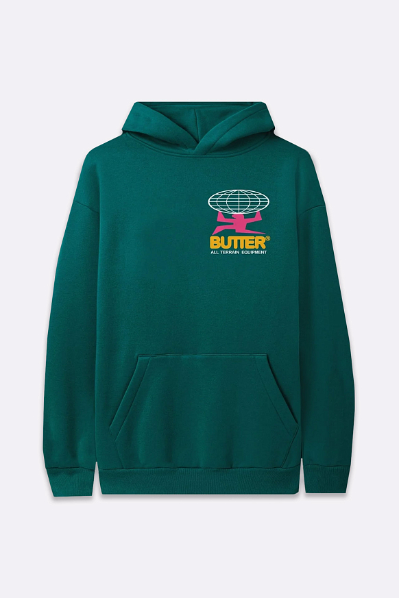 Мужская толстовка Butter Goods All Terrain Pullower Hood (All Terrain Pullower-pine)