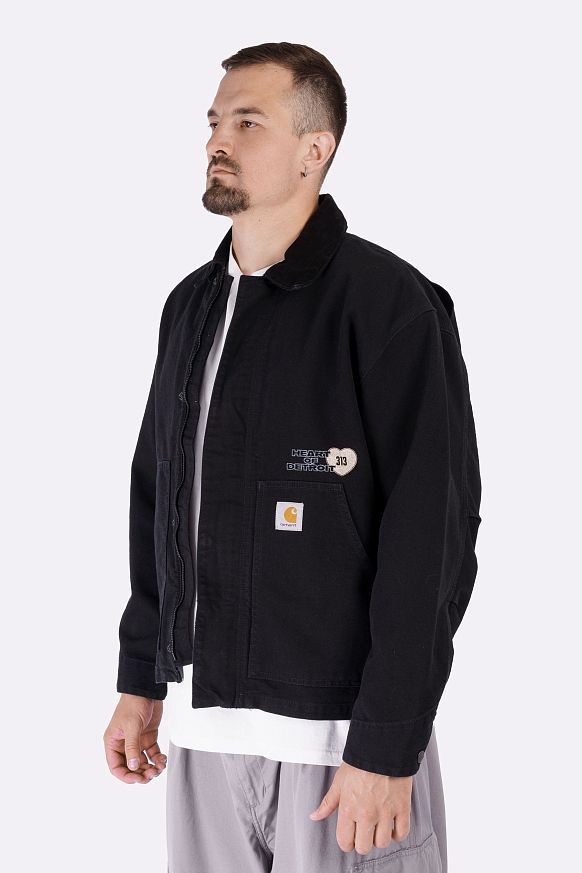 Мужская куртка Carhartt WIP OG Arcan Graphic Jacket (I035553-blk/blk h st wash) - фото 5 картинки