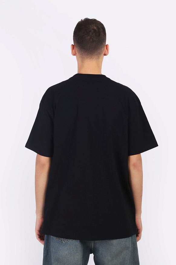 Мужская футболка Carhartt WIP S/S Label Script T-Shirt (I034421-black) - фото 4 картинки