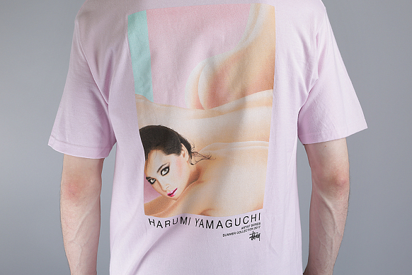 Мужская футболка Stussy Harumi Yamaguchi Nude Tee (1904097-lgt lavender) - фото 4 картинки