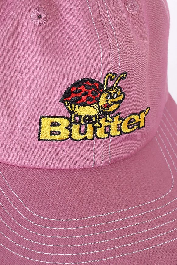 Кепка Butter Goods Bug 6 panel (Bug 6 panel CAP Berry) - фото 2 картинки