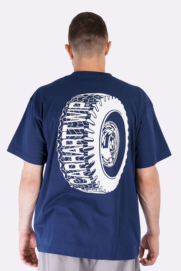 Мужская футболка Carhartt WIP S/S Tire T-Shirt (I034666-ink) - фото 5 картинки