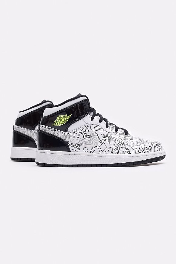 Женские кроссовки Jordan 1 Mid SE (GS) (DC4099-100)