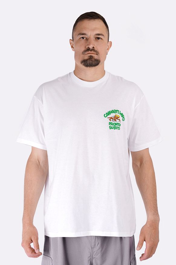 Мужская футболка Carhartt WIP S/S Pronto T-Shirt (I035195-white) - фото 3 картинки