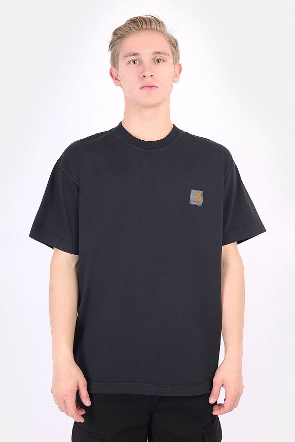 Мужская футболка Carhartt WIP S/S Vista T-Shirt (I029598-soot) - фото 3 картинки