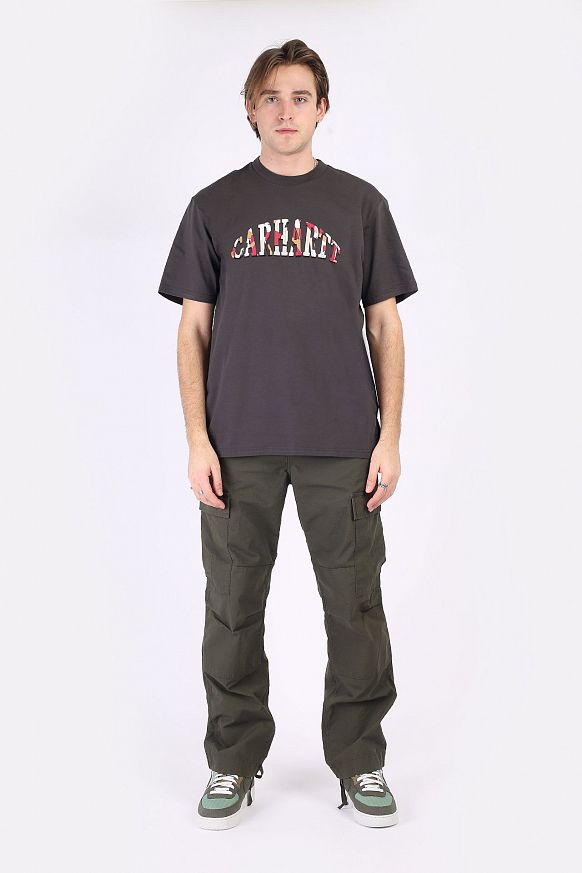 Мужская футболка Carhartt WIP S/S Dome Script T-Shirt (I029981-stormcloud) - фото 5 картинки