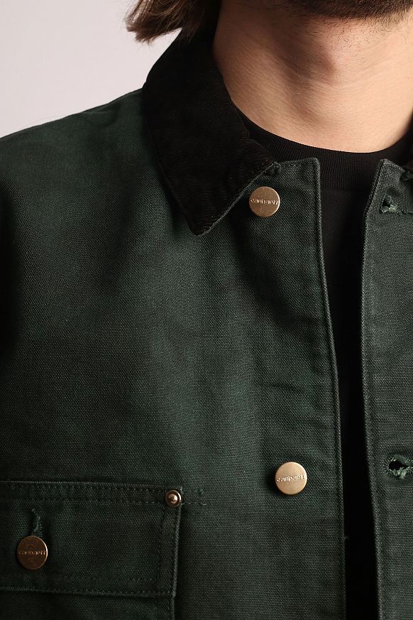 Мужская куртка Carhartt WIP OG Chore Chromo Coat (I031390-black) - фото 4 картинки