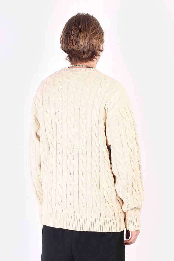 Мужской свитер Butter Goods Cable Knit Sweater (Cable Knit Sweater Bone) - фото 5 картинки