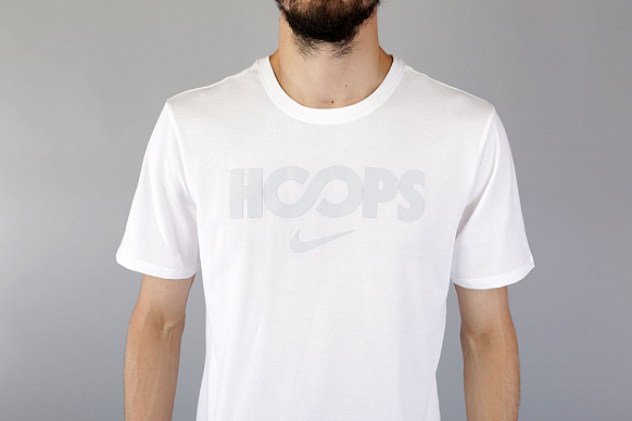 Мужская футболка Nike Dry Tee Just Hoops (857925-100) - фото 4 картинки