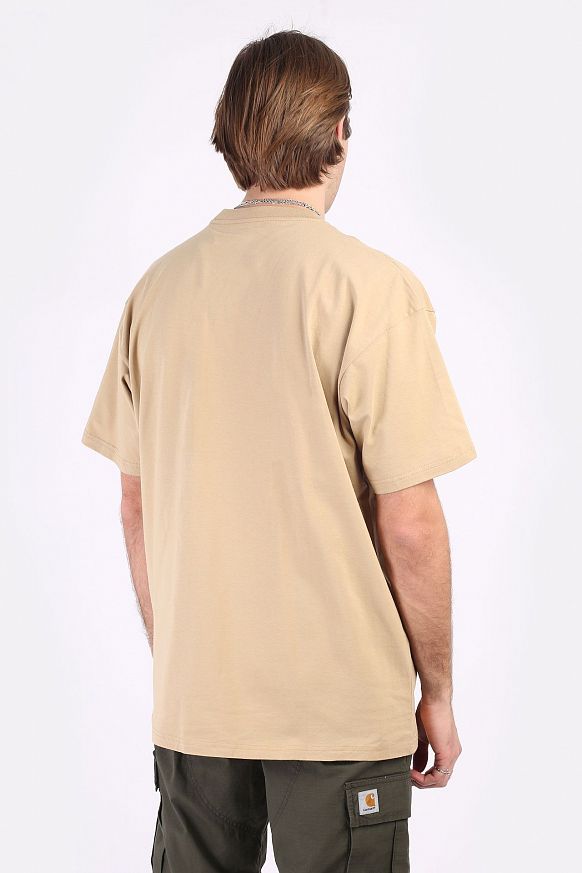 Мужская футболка Carhartt WIP S/S Scramble Pocket T-Shirt (I029983-brown/black) - фото 4 картинки