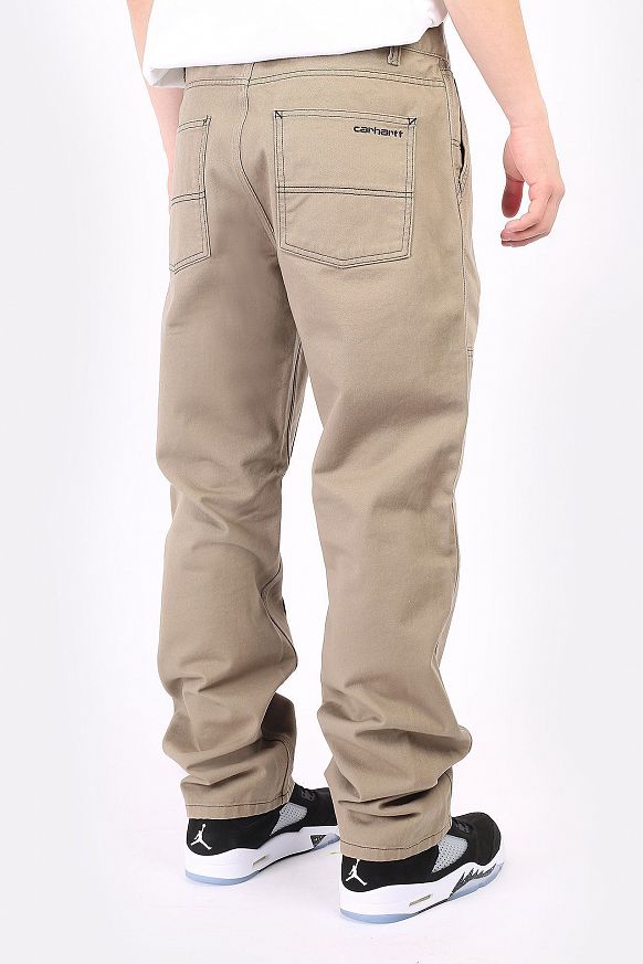 Мужские брюки Carhartt WIP Double Front Pants (I029770-tanami) - фото 6 картинки