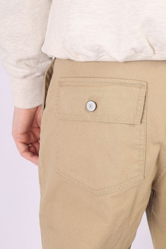 Мужские брюки Uniform Bridge Cotton Fatigue Pants Wide Fit (Pants-beige) - фото 8 картинки