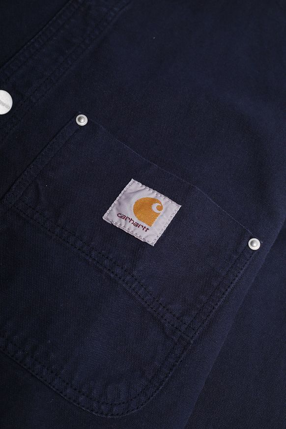 Мужская рубашка Carhartt WIP Walter Shirt Jac (I033578 Dark-navy) - фото 3 картинки