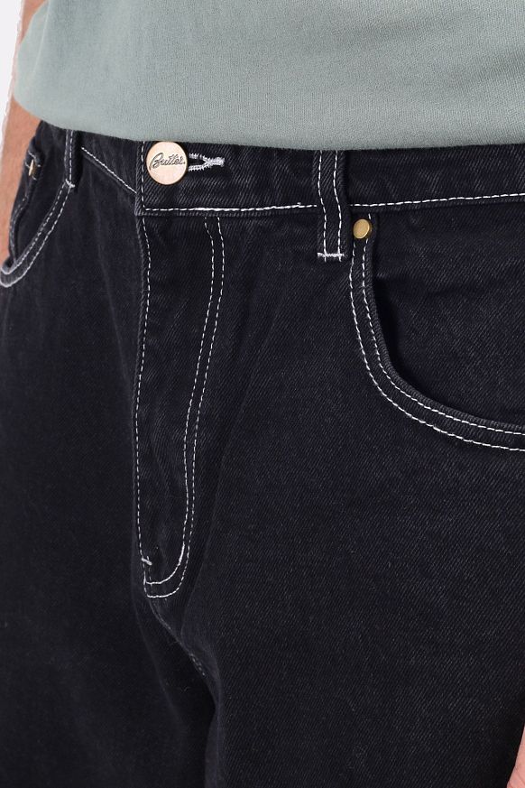 Мужские брюки Butter Goods Dice Denim Pants (DICE-washed black) - фото 5 картинки