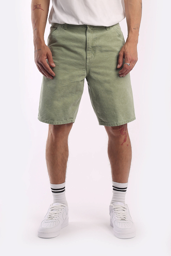 Мужские шорты Carhartt WIP Single Knee Short (I027942-spearmint faded) - фото 4 картинки
