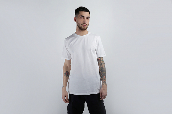 Мужские футболки Carhartt WIP Standard Crew Neck T-Shirt 2 Pack (I020460-white/grey) - фото 4 картинки