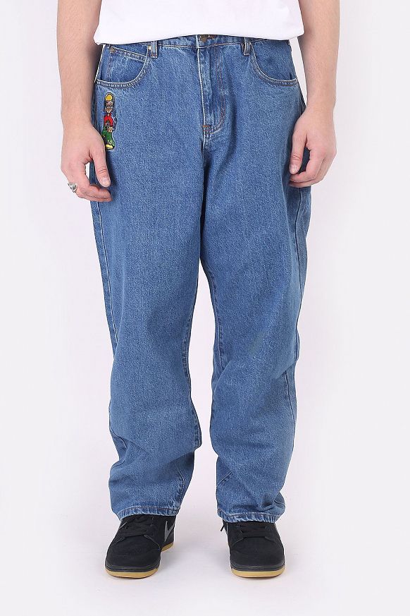 Мужские брюки Butter Goods Bass Denim Jeans (Bass Denim Pants-indigo) - фото 4 картинки