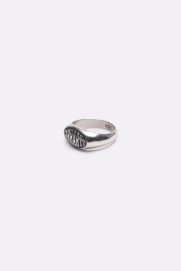 Кольцо Carhartt WIP Big Time Ring (I034754-silver) - фото 2 картинки