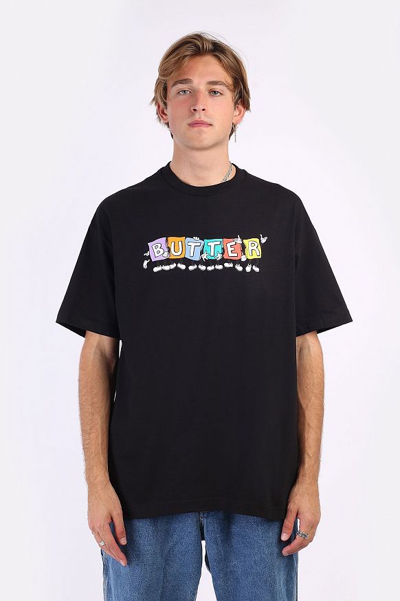 Мужская футболка Butter Goods Beanbag Tee (BEANBAG TEE-black) - фото 3 картинки