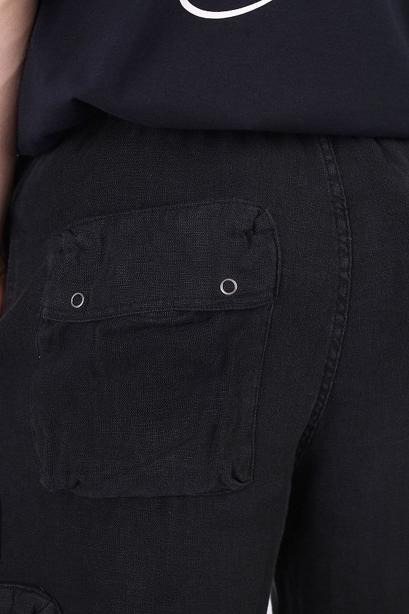 Мужские брюки Stussy Linen Utility Pant (116490-black) - фото 9 картинки