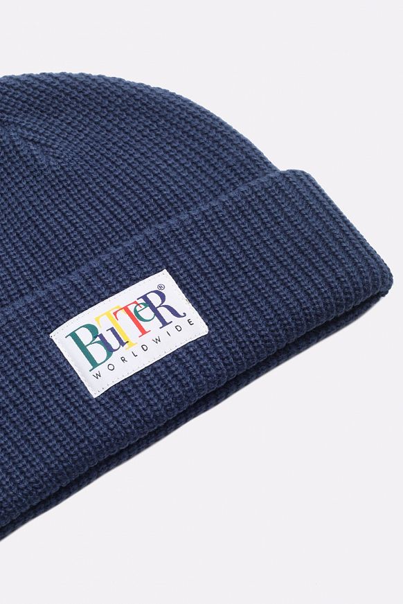 Шапка Butter Goods Beanie (JUMBLE-navy) - фото 3 картинки