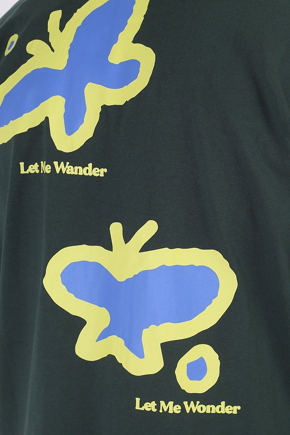 Мужская футболка Butter Goods Wander Tee (Wander Tee-forest green) - фото 5 картинки