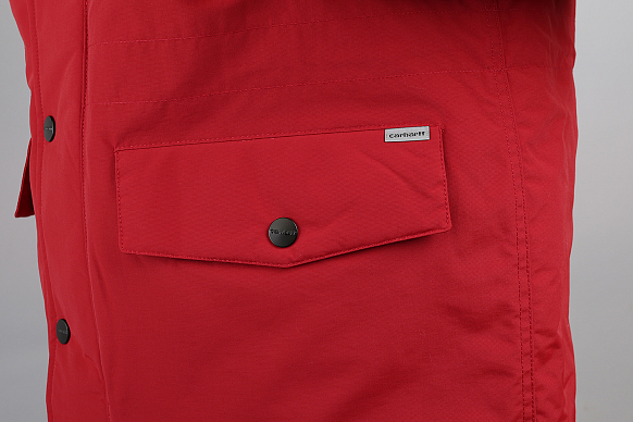 Мужская куртка Carhartt WIP Anchorage Parka (I021866-red/black) - фото 4 картинки