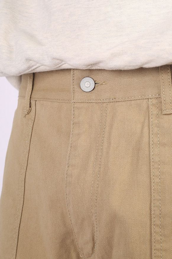 Мужские брюки Uniform Bridge Cotton Fatigue Pants Wide Fit (Pants-beige) - фото 2 картинки