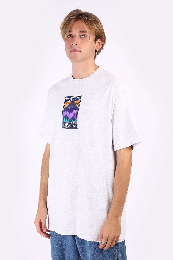 Мужская футболка Butter Goods Expedition Tee (EXPEDITION-ash grey)