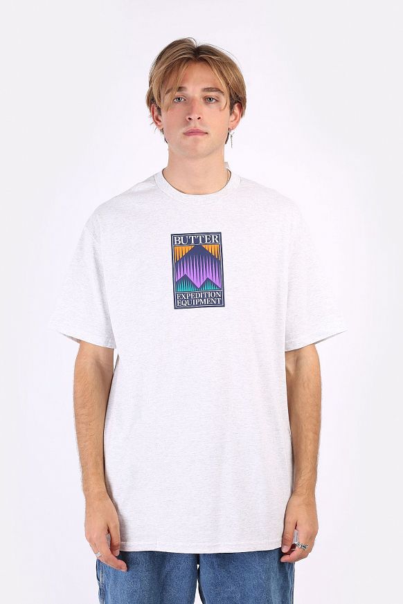 Мужская футболка Butter Goods Expedition Tee (EXPEDITION-ash grey) - фото 3 картинки