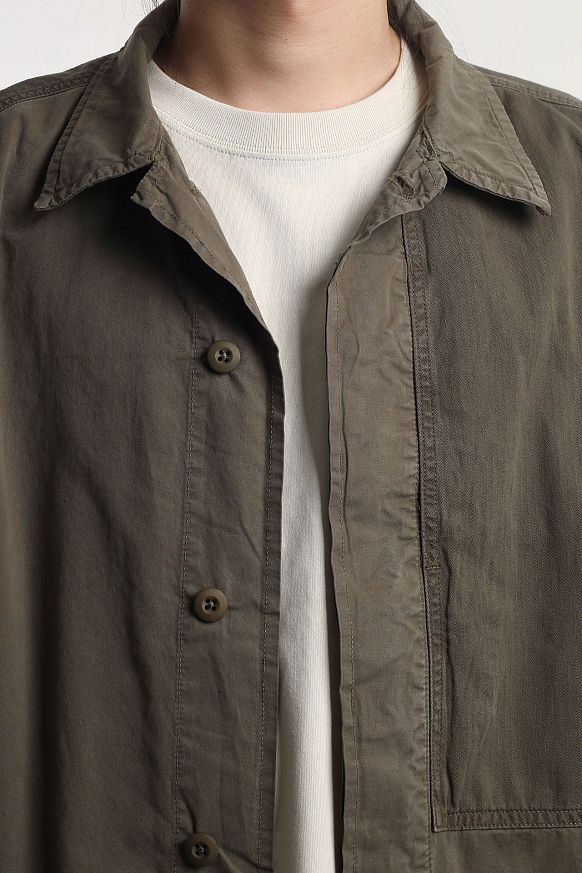 Мужская куртка Alpha Industries Contrast Shirt Jacket (MJC53003C1OG1107grn) - фото 3 картинки