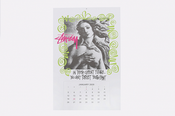Календарь Stussy 2020 Calendar (138673-white)