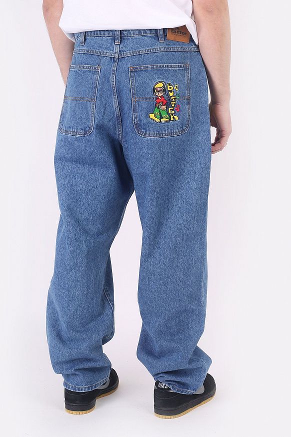 Мужские брюки Butter Goods Bass Denim Jeans (Bass Denim Pants-indigo) - фото 7 картинки