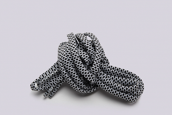 Шнурки Rope Lace Supply Flat (Flat black/white) - фото 2 картинки