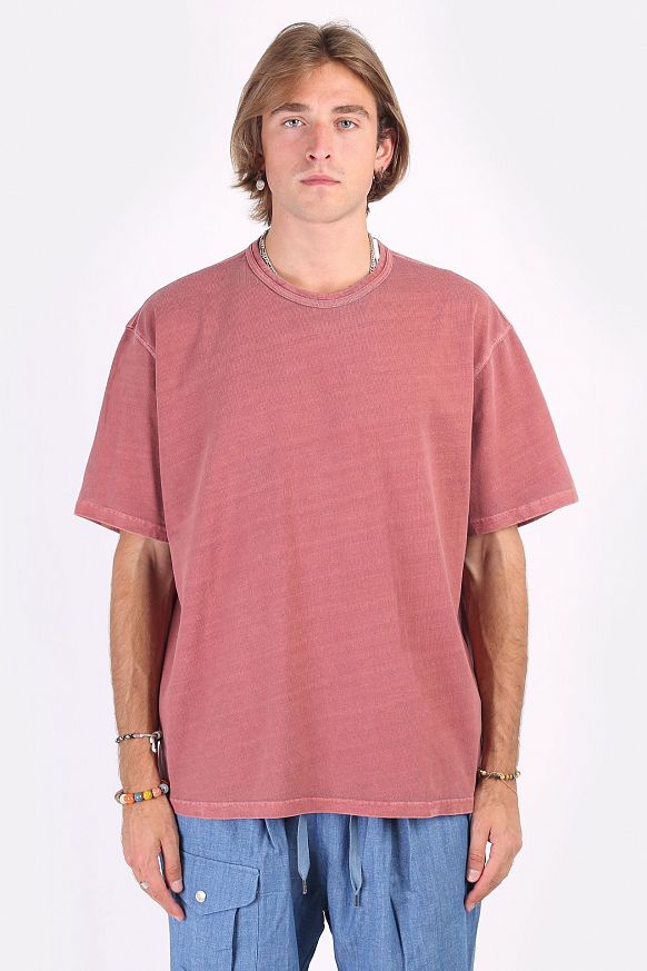 Мужская футболка FrizmWORKS OG Pigment Dyeing Half Tee (FZWOGTS006-pink)