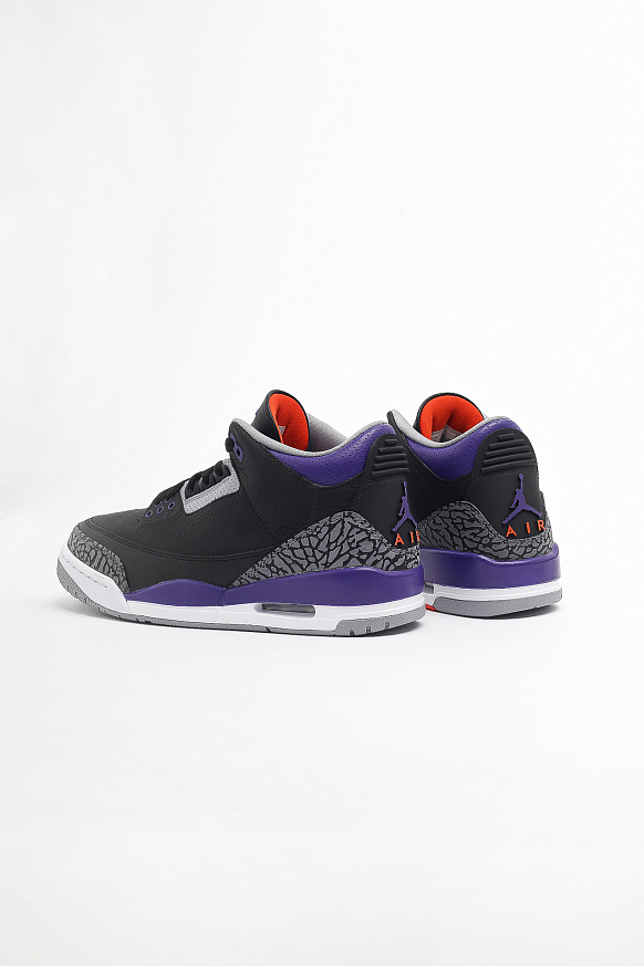 Мужские кроссовки Jordan 3 Retro Court Purple (CT8532-050) - фото 2 картинки