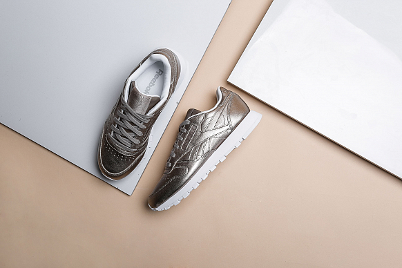 Женские кроссовки Reebok Classic Leather Melted Metal (BS7898)