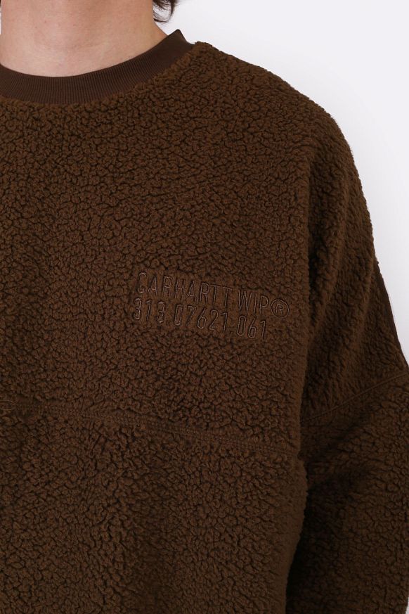 Мужская толстовка Carhartt WIP Coordinate Sweat (I033991-chocolate/brown) - фото 7 картинки