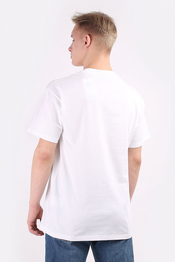 Мужская футболка Carhartt WIP S/S Backyard T-Shirt (I029064-white) - фото 4 картинки