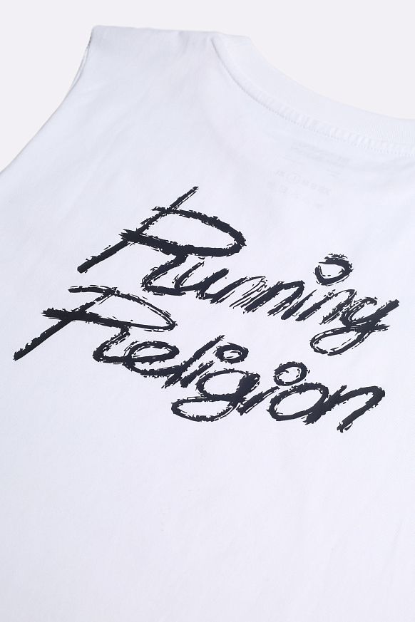 Мужская майка Running Religion Off Road Muscle Tee (MUSCLE TEE-white) - фото 4 картинки