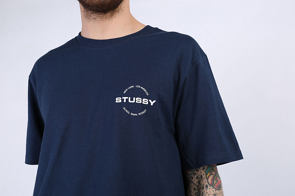 Мужская футболка Stussy City Circle Tee (1904501-navy) - фото 2 картинки