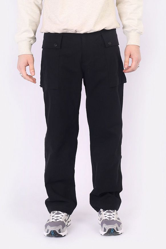 Мужские брюки Uniform Bridge HBT P44 Pants (22FW nbt P44 pants-blk) - фото 4 картинки