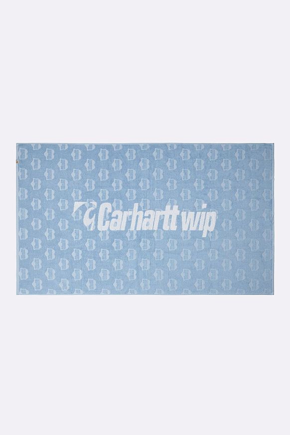 Полотенце Carhartt WIP Heart Train Sport Towel Big (I035268-bluebird/white)