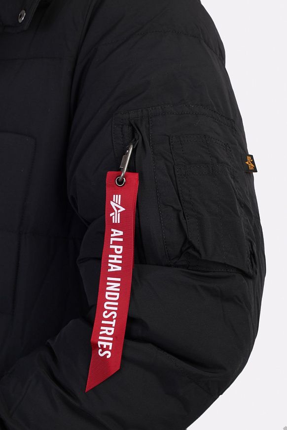 Мужская куртка Alpha Industries N-3B QUILTED PARKA (MJN51502C1-black) - фото 2 картинки