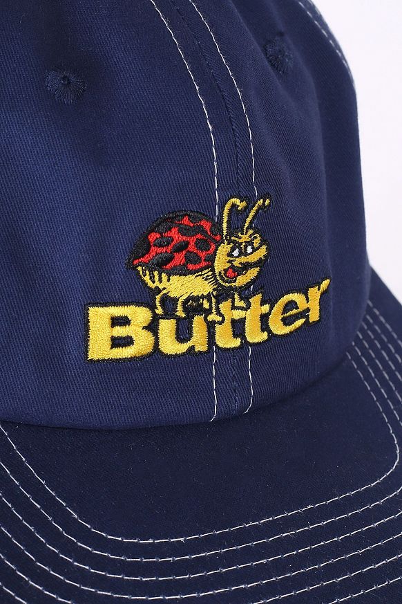Кепка Butter Goods Bug 6 panel (Bug 6 panel CAP Navy) - фото 2 картинки