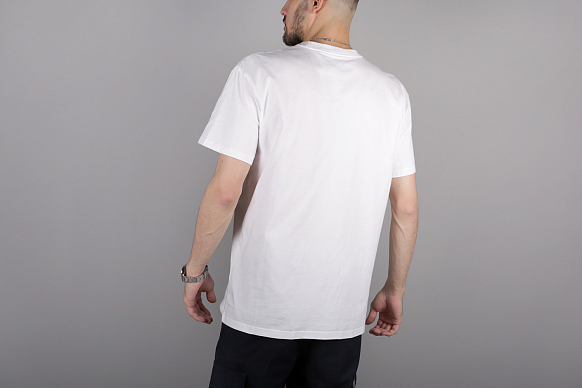 Мужская футболка Carhartt WIP S/S Chase T-Shirt (I026391-white/gold) - фото 4 картинки
