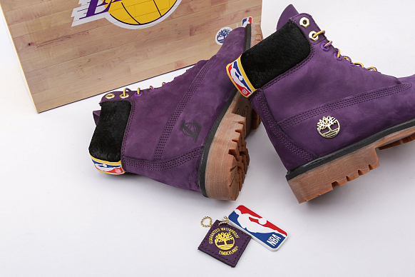 Мужские ботинки Timberland Los Angeles Lakers NBA (TBLA285HW) - фото 3 картинки