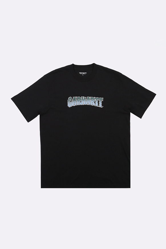 Мужская футболка Carhartt WIP S/S Slow Script T-Shirt (I032746-black)