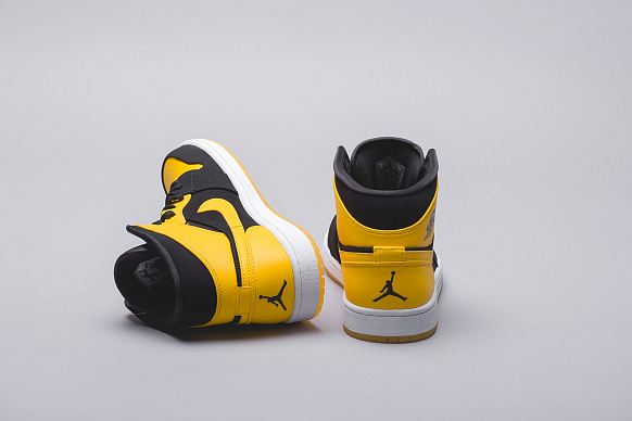 Мужские кроссовки Jordan 1 Mid (554724-035) - фото 4 картинки
